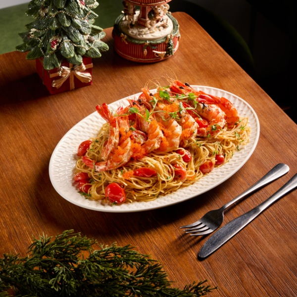 Tiger prawn capellini